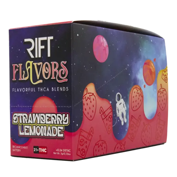 Rift Flavors THCA+D8+THCP 5pk Case - Strawberry Lemonade