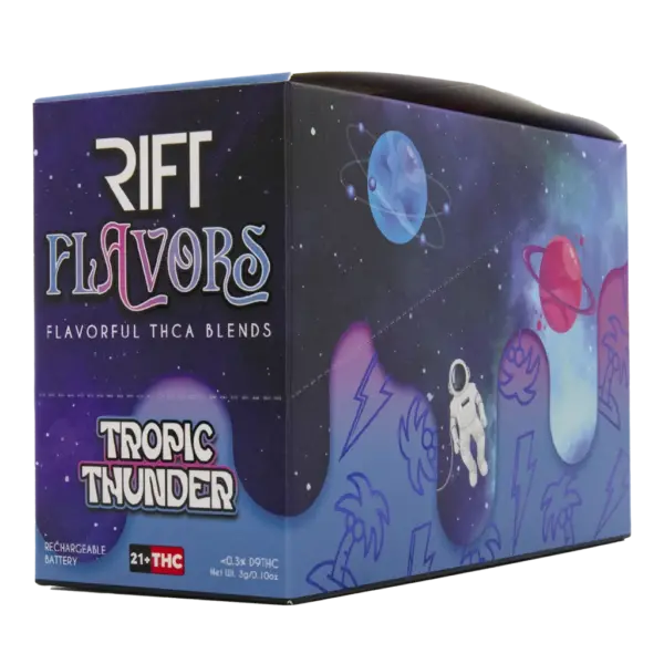 Rift Flavors THCA+D8+THCH 5pk Case - Tropic Thunder