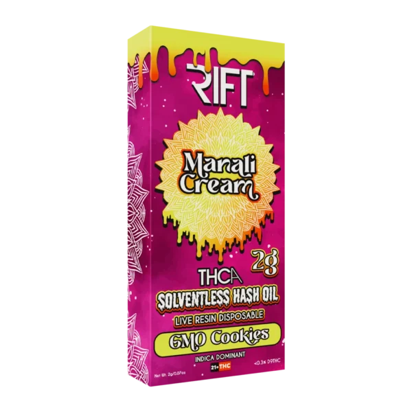 Manali Cream Hash Oil Disposable (5pk display) - Image 2